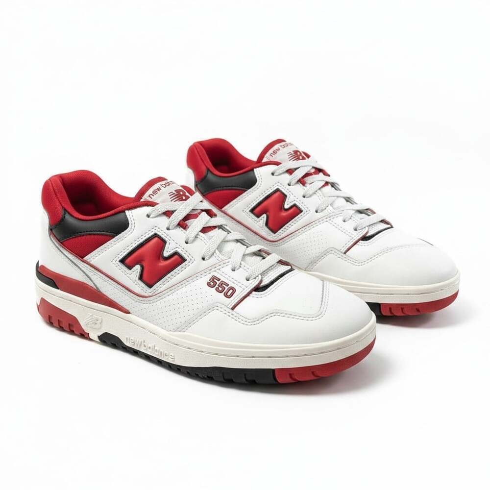 New Balance 550 BB550SE1 Men's Size 10.5 White Team Red Sneaker